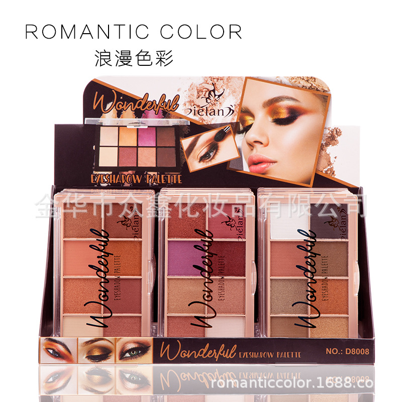 蝶兰调色板眼影外贸现货ins超火