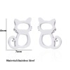 Cute fashionable small earrings stainless steel, Korean style