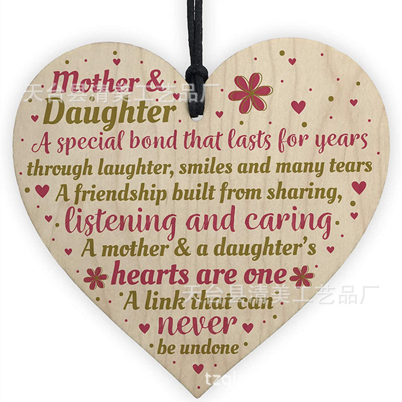 40 estilos nuevo 100mm amor madera chip colgante 1 Pack