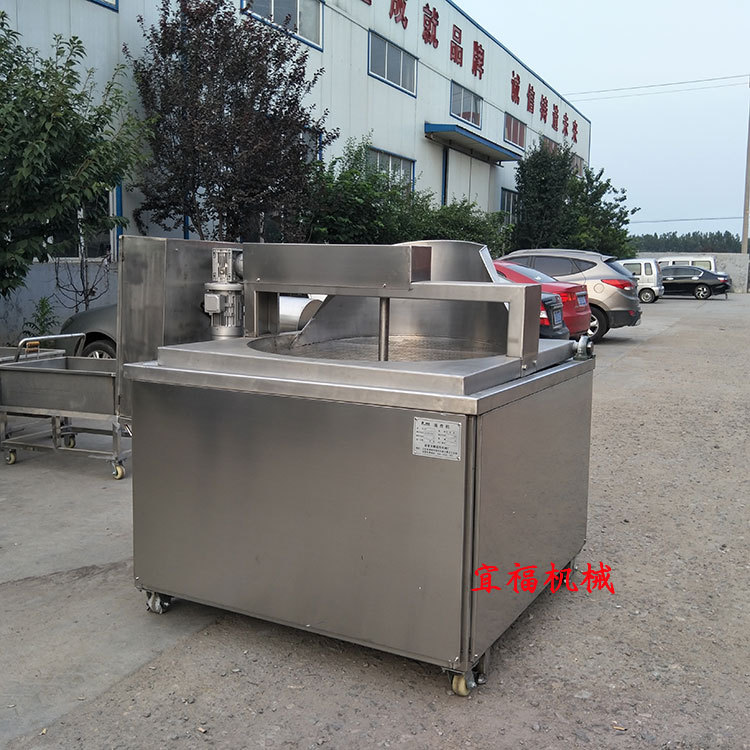 五花肉油炸机 香肉渣油炸机 宜福自动控温带搅拌肉脂渣油炸机价格