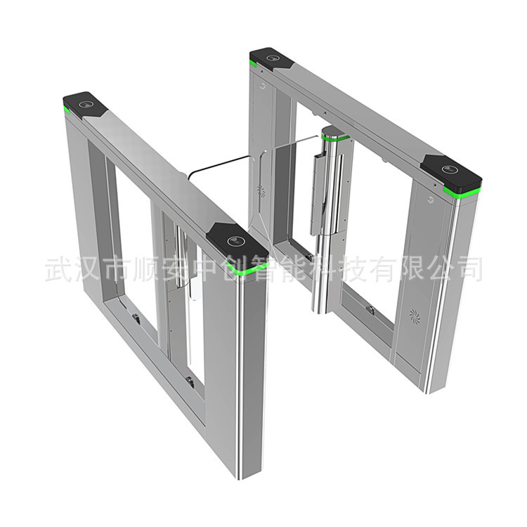 武汉高端会所速通门人脸识别闸机豪华防撞摆闸智能门禁人行通道闸