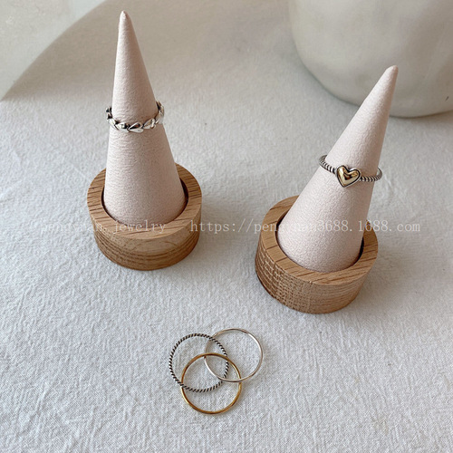 Korean version 925 silver color line cross ring female retro internet celebrity simple ins trendy opening