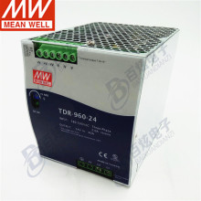 台湾明纬TDR-960-24 960W24V40A三相输入导轨电源金属薄型替代DRT