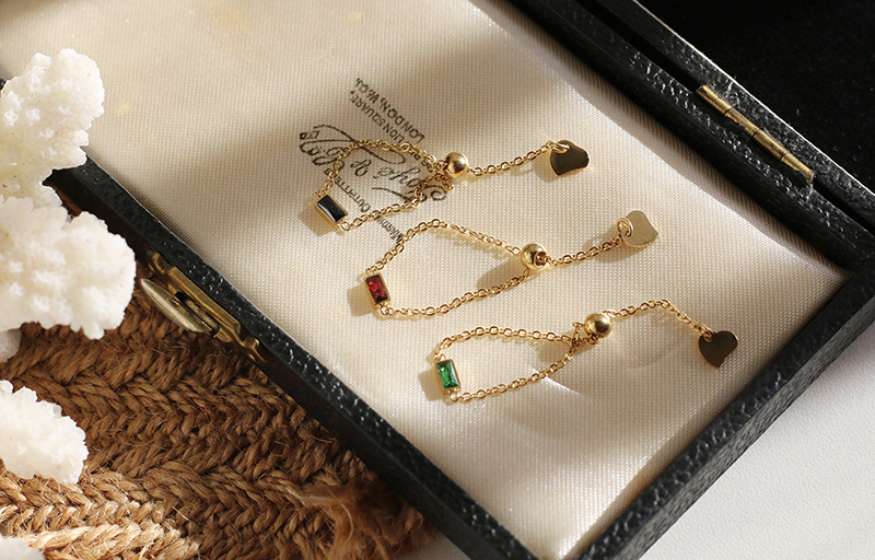 12g Weight PVD Coated Gold Plating Process Real Gold Plated Plating Material 18K Gold Plating Color 304 Stainless Steel Material Fashion Style Waterproof Non Tarnish Craft Red, Green, Black Color PVD Coated Real Gold Plated 18K Gold 304 Stainless Steel Fashion Waterproof Non Tarnish 无
