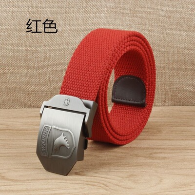 源头厂家批发男士帆布腰带 加长学生户外休闲百搭潮裤带 一件代发|ms