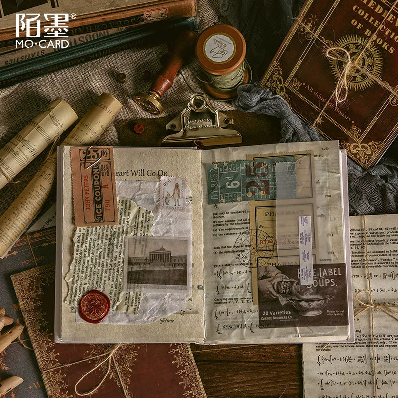 Материал страницы для симуляционной книги Mo Mo, бумага, средневековая коллекция, ретро книги, справочник, оставьте 10 моделей, бумага
