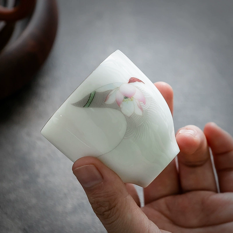 Синие-цветные чаи Lu Jade porcelain чайная чашка керамическая чашка персональная чашка фарфоровая чашка одна чашка кунг-фу чашка