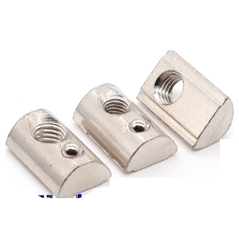 欧标弹珠螺母 弹性钢珠螺母块20-30-40-45铝型材配件M3M4M5M6M8