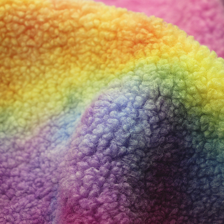 扎染阿尔泰土耳其绒全涤经编扎染蚂蚁绒舒棉绒羊羔绒阿尔泰迪绒布