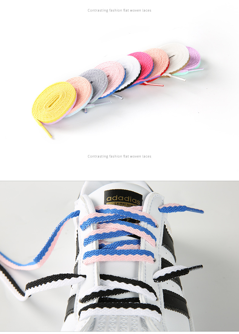 15g Weight Color Block Shoe Accessories Nylon Casual Shoes Sports Shoes Boots All Seasons Shoelace