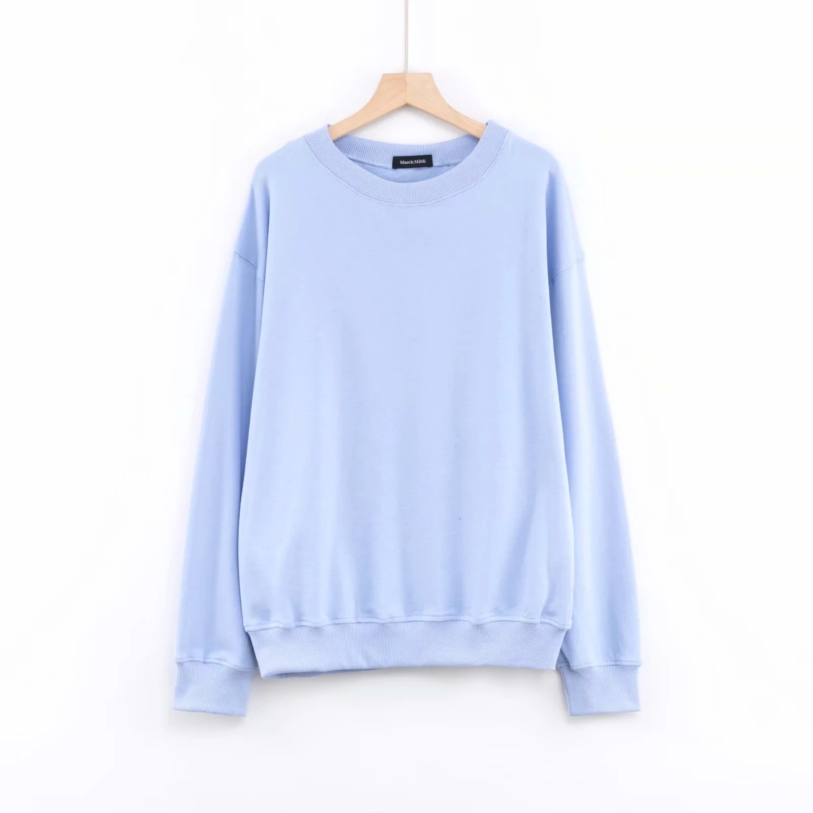 autumn and winter loose lazy round neck pullover top NSAC16693