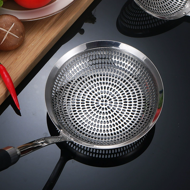 Quanta 304 stainless steel household colander, noodle scoop, frying pan, hot pot line leakage, dumpling filter leakage