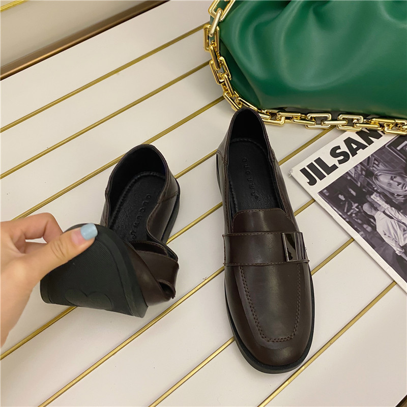 spring and autumn new flat small leather shoes NSHU58287