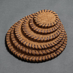 椰棕杯墊茶墊加厚鬃毛墊茶具養壺墊棕毛隔熱墊餐墊茶杯托廠家直銷