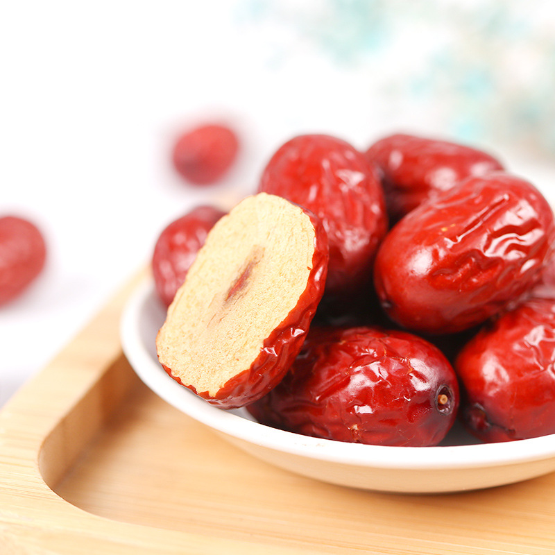 Xinjiang Ruqiang Red Dates, Naturally Air-Dried Loulan Dry Dates Snacks, Yan Zhi Fang Sweet and Delicious Jujubes Wholesale