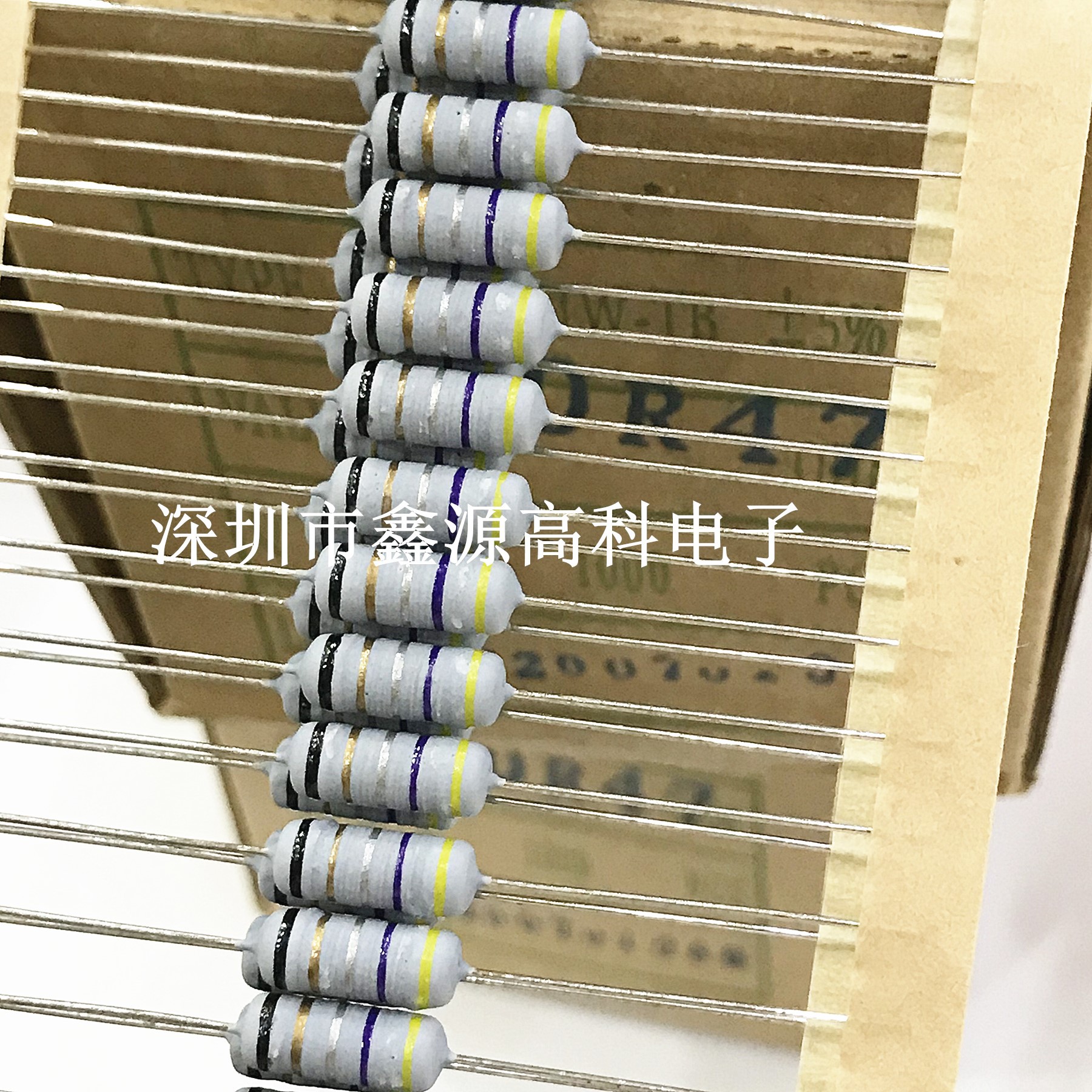 绕线电阻1W 0.47R 0.47欧Ω 5%精度直插无色环线绕电阻KNP