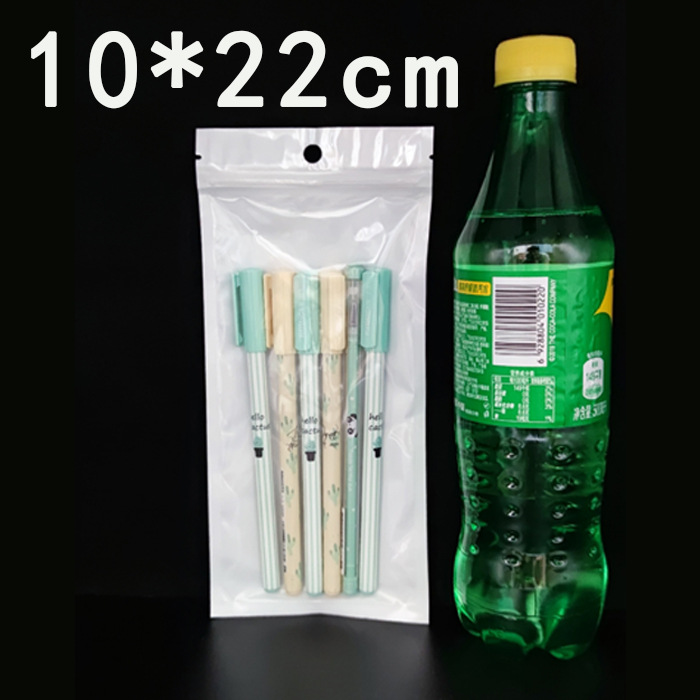 Ziplock bolsa de película de perlas yin y yang bolsa de hueso bolsa de plástico translúcido máscara bolsa de embalaje bolsa de cremallera sellada impresión