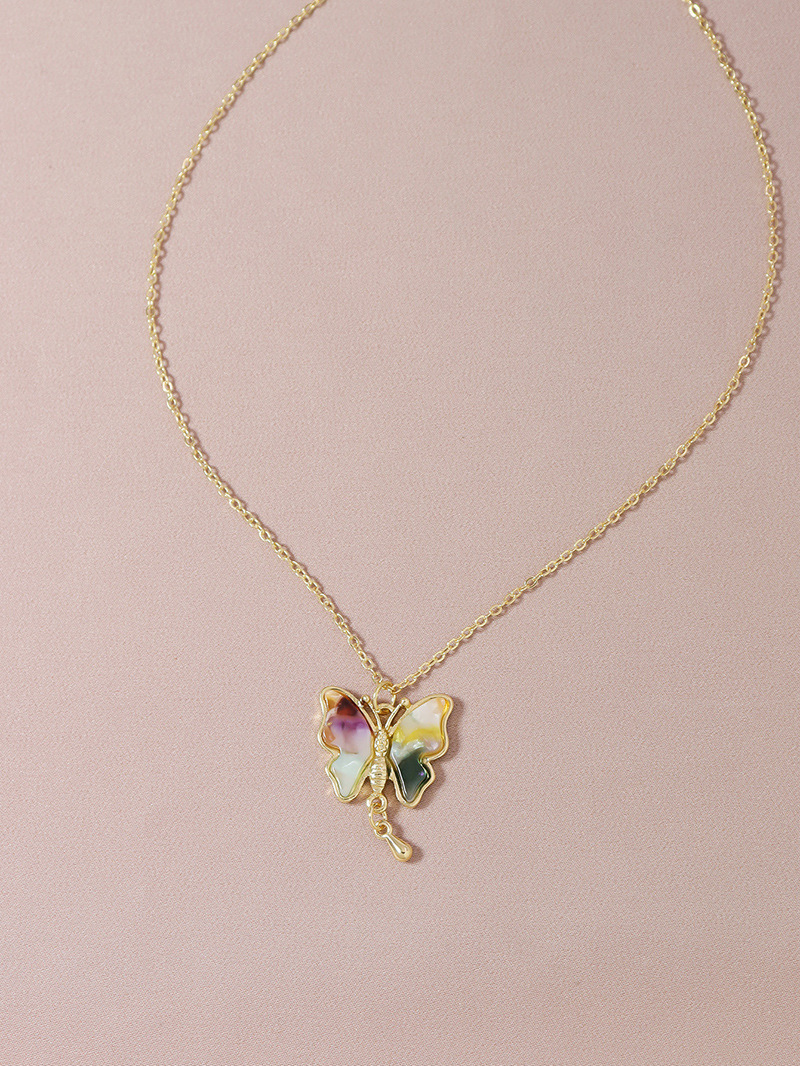 Fashion cute butterfly womenu0027s necklace wholesale