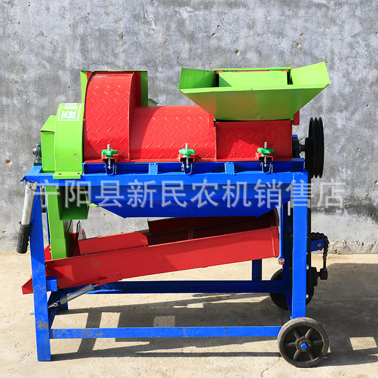 小型稻麦脱粒机谷子高粱大豆剥粒机蔬菜籽油菜籽用脱粒干净不伤粒
