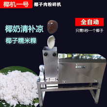 全自動椰子刨肉機快速粉碎椰肉打漿椰奶機器清補涼椰粿刨椰神器