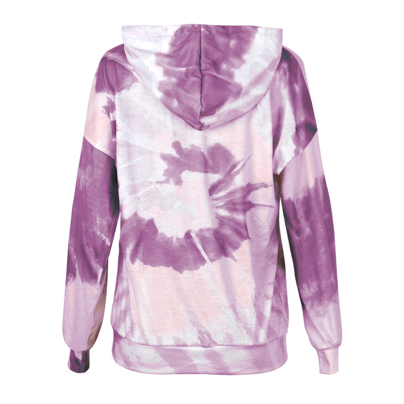 autumn and winter loose tie-dye printing casual long-sleeved sweatshirt  NSZH33917