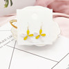 Cute fresh universal advanced earrings, flowered, internet celebrity, french style, high-quality style
