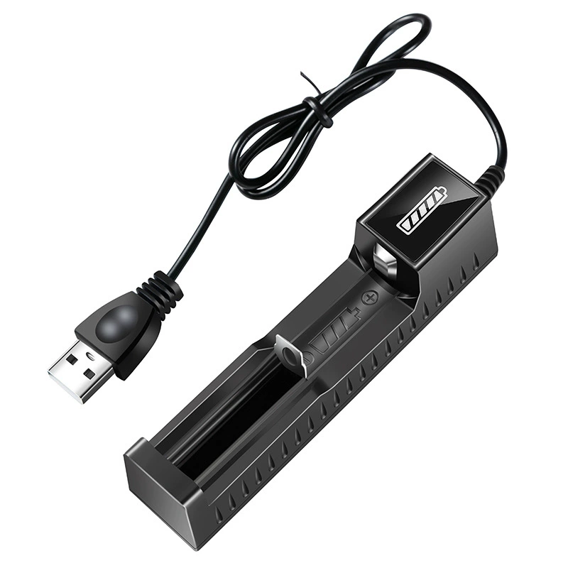 18650USB литиевая батарея интеллектуальное Универсальное зарядное устройство 3,7 V с одной зарядкой 16340 14500 26650 Универсальный
