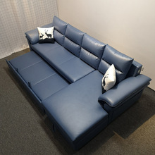 科技布转角沙发带储物贵妃简约现代小户型客厅组合折叠沙发床两用
