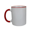 Manufacturer supply the side color coating cup color mouth color, the sublimation cup hot transfer Mark cup