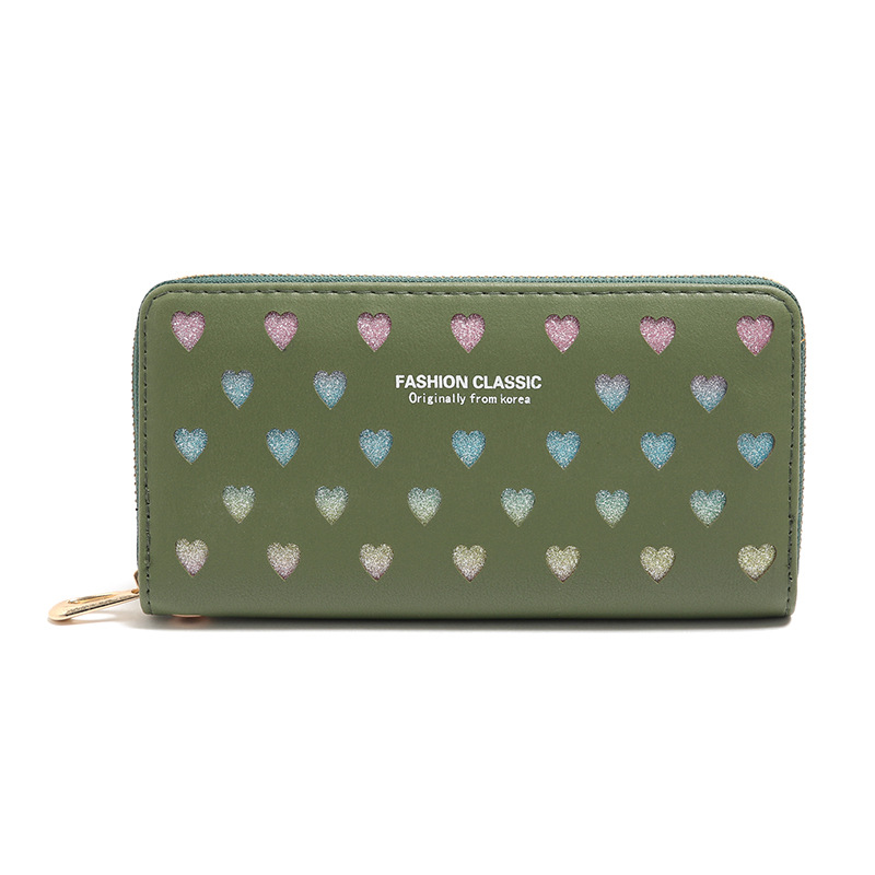 Korean Letter Hollow Heart Wallet display picture 15