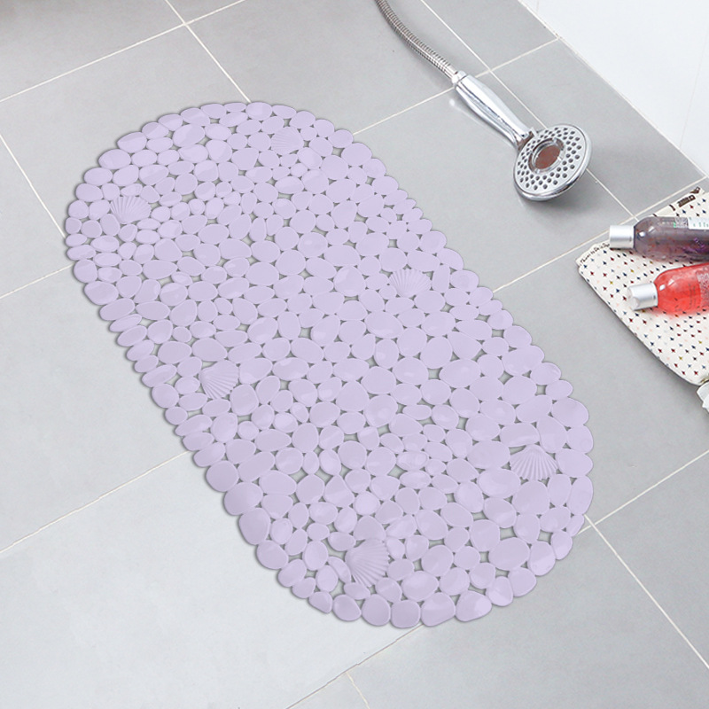 Baño antideslizante alfombra de baño de PVC cuarto de baño ducha ventosa alfombra de piso bañera antideslizante alfombra de baño liso de color sólido estera