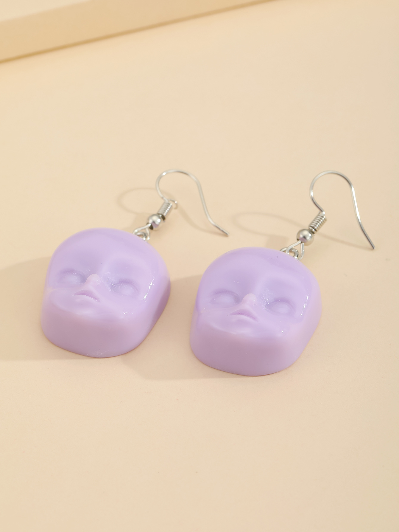 Fashion Halloween Elf Head Baby Face Resin Earrings display picture 3