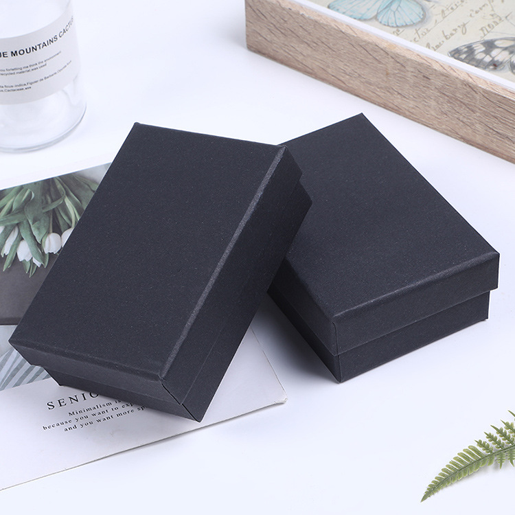 Heaven And Earth Cover Keychain Gift Box Simple Paper Jewelry Cosmetics Packaging Box Custom