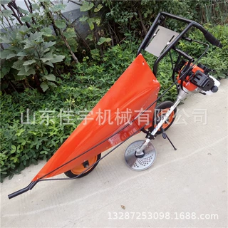 小型农用辣椒大豆秸秆割倒机 手推式割晒机汽油柴油收割机