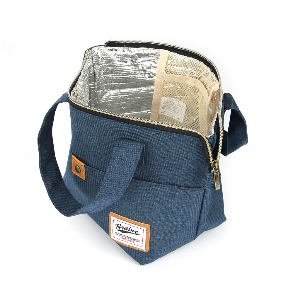 Водонепроницаемая ручная изоляционная сумка ткань Оксфорд алюминиевая фольга Ланч-бокс сумка утолщенная сумка для обеда мешок со льдом оптом