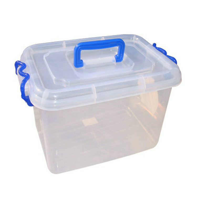 【厂家直销】PP塑料收纳箱 透明整理箱 收纳整理箱 手提整理箱