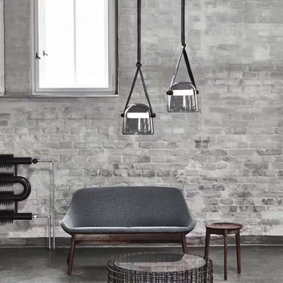 Postmodern Helmet Glass lamps and lanterns originality designer Restaurant Art Leatherwear Bar counter bedroom Showcase Bedside a chandelier
