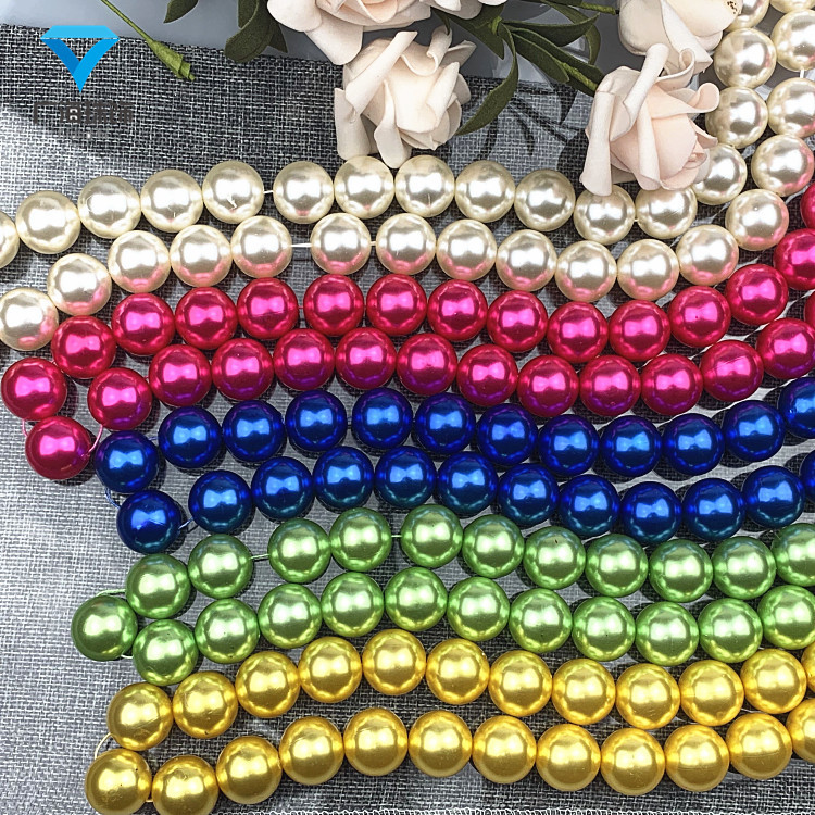 Beige white beads pearl