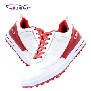 GVTOUR官方正品 高尔夫球鞋 男款鞋子 牛皮防水golf 运动板鞋