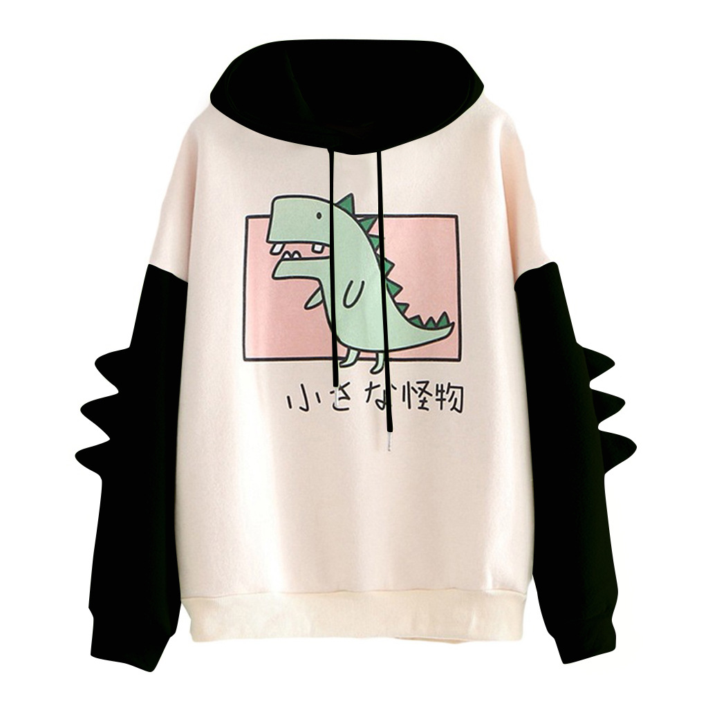Women's Hoodie Long Sleeve Hoodies & Sweatshirts Printing Casual Dinosaur display picture 4