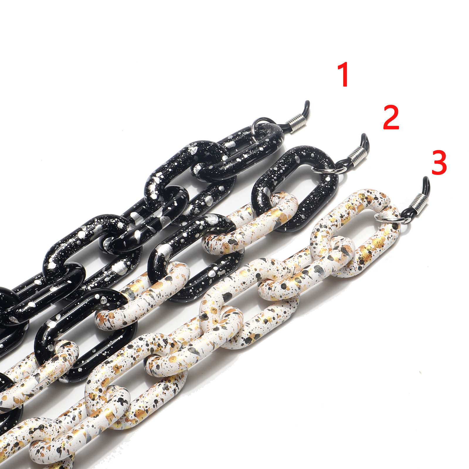 45g Weight Plastic Material White, Black Color Acrylic Glasses Chain Simple Retro Thick Glasses Rope Fashion Glasses Chain Wholesale Nihaojewelry 无