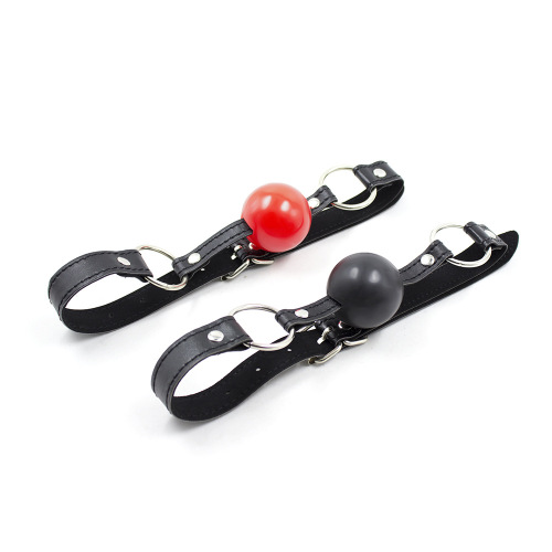 Passion-themed online store leather mouth gag toy teasing kiss plug scattered shot adult goods female tools Dunhuang supply mouth ball