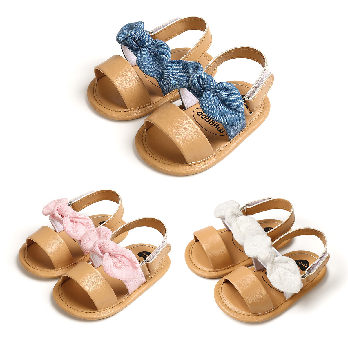new pattern Small bow baby Sandals Baby Shoes soft sole non-slip prewalker  Sandals M1968
