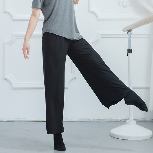 Autumn Art Dance Wide Leg Pants for Adult Women, Classical Loose Yoga Training Clothing, Modern Dance Pants, Straight Leg Pants