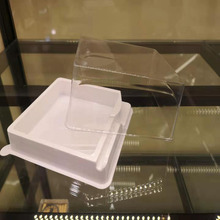 成都吸塑廠家 一次性透明 正方形帶蓋固定扣位蛋糕包裝盒