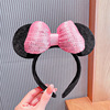 Cute headband, cartoon non-slip hairpins, three dimensional hairgrip with bow for face washing, hair accessory