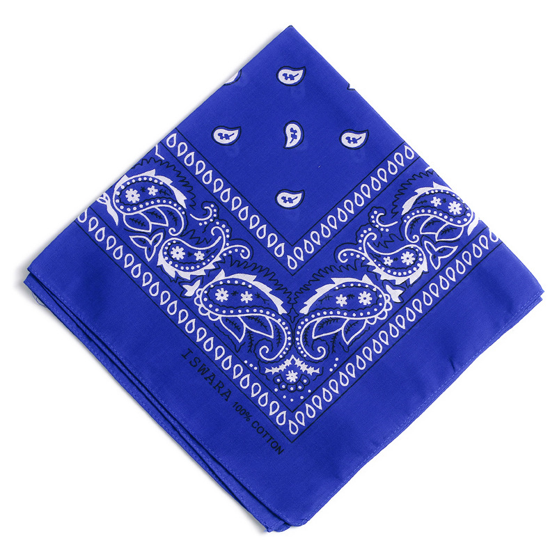 Bandanas directas de fábrica transfronteriza Paisley multifuncional de anacardo flor cuadrada bufanda de algodón deportes al aire libre