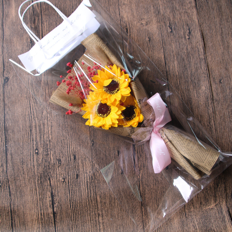 Jabón artificial flor girasol rosa día del padre regalo del día del maestro temporada de graduación regalo promocional ventas directas de fábrica