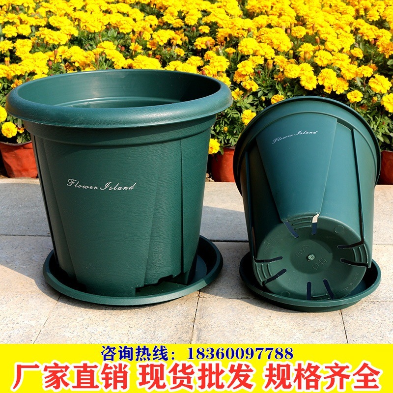 新款优质加厚青山盆控根盆月季多肉阳台室内创意树脂花盆塑料批发