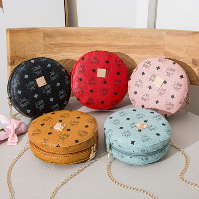 厂家直销2020夏秋新款韩版时尚印花百搭小圆包简约耐磨单肩斜跨包|ms